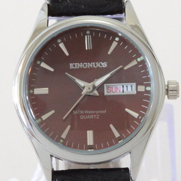Women\'s Contemporary Dress Watch Silver With Black Strap 28mm main image 10